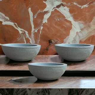 Kit 03 Vasos Bacia Escovada Luxo Suculentas Flor Jardim Casa em Polietileno com prato coletor em Oferta na Shopee