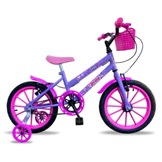 Bicicleta infantil Meninas Aro 16 Feminina Bella Bikes Com Rodinha e Cestinha em Oferta na Shopee