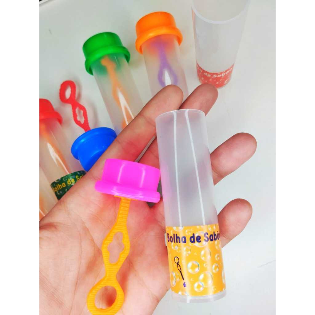 30 Tubo Tubete Para Bolha de Sabão Brinquedo Infantil Para Kit Festa Lembrancinha Aniversario Prenda em Oferta na Shopee