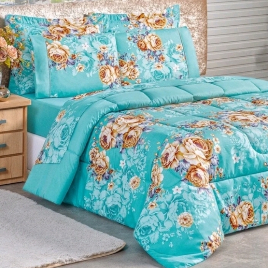 EDREDON CASAL DUPLA FACE SUPER MACIO E QUENTINHO AVULSO (ESTAMPA SORTIDA)