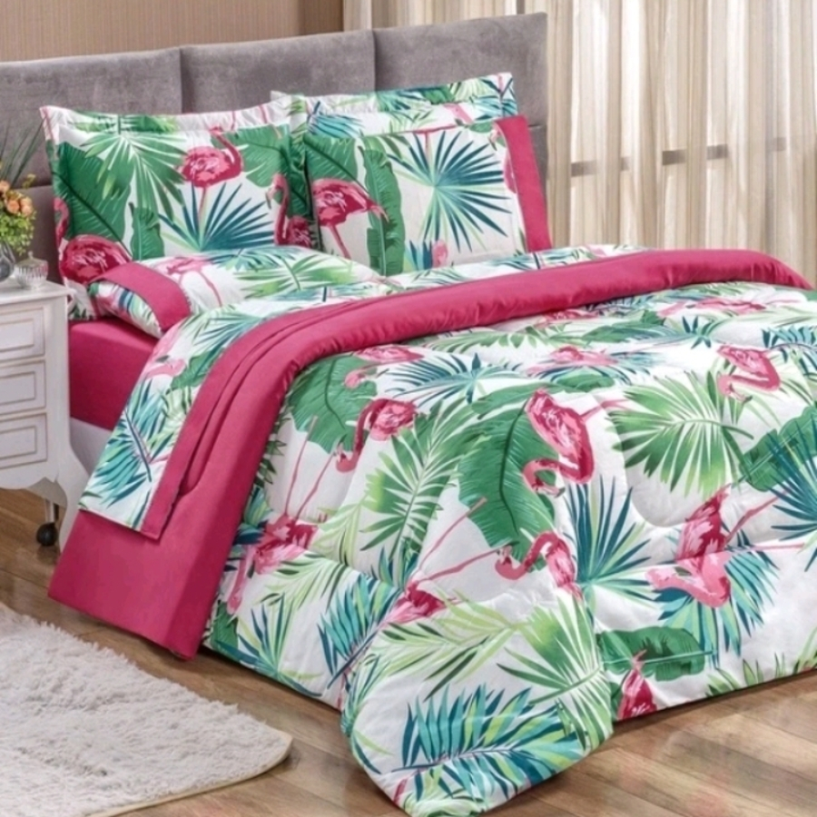 EDREDOM CASAL DUPLA FACE AVULSO SUPER QUENTINHO E MACIO (ESTAMPA SORTIDA)