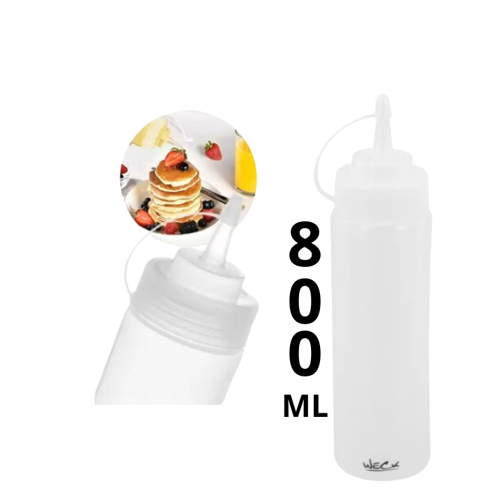 Bisnaga Confeiteiro 800ml Para Molhos Weck Profissional