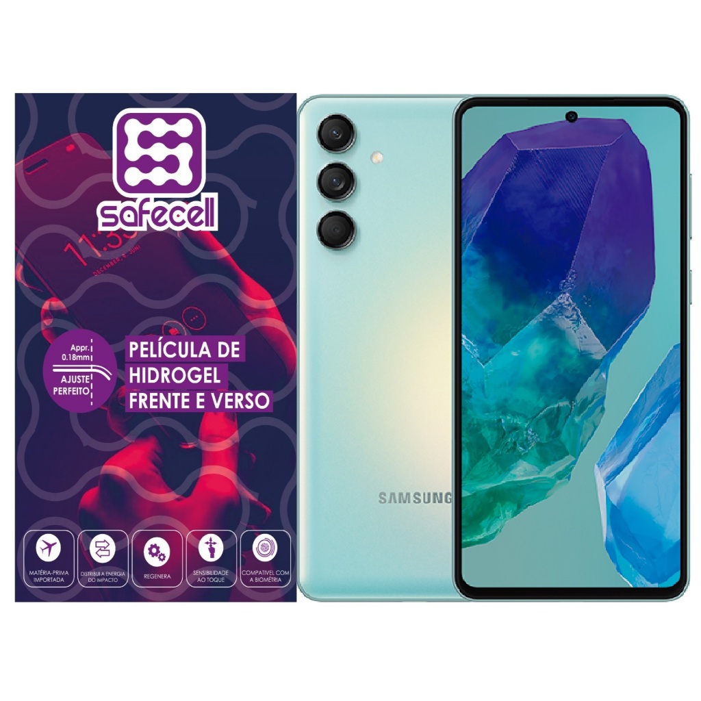 Película Hydrogel Hd Frente E Verso Para Galaxy M55 5g
