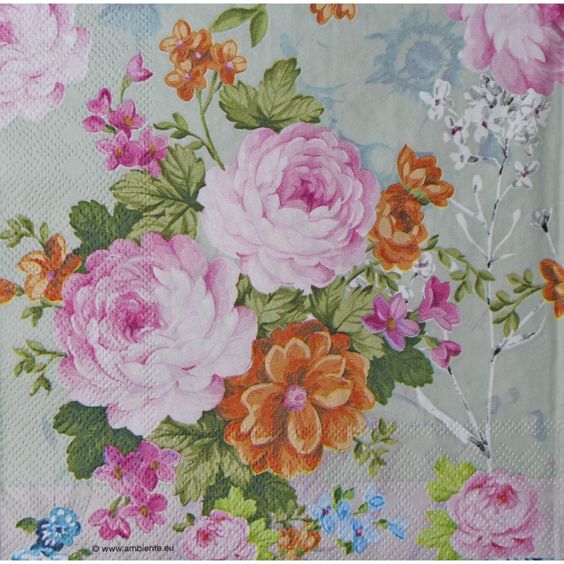 Guardanapo para Decoupage Cod82 - Kit com 02 Unidades Iguais - Guardanapo para Artesanato em madeira, MDF, chinelo, isopor, alumínio, metal e resina.