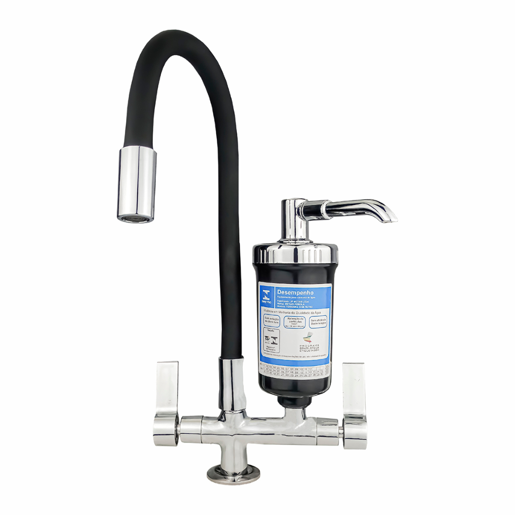 Torneira Cozinha Bancada Filtro Flexível Safira Copo Color C-70 Cdg. 2135