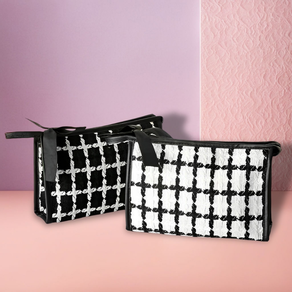 Bolsa Estojo Necessaire Para Viagem Organizador Para Maquiagem Cosméticos Elegante Chique Luxo Feminino Fofo