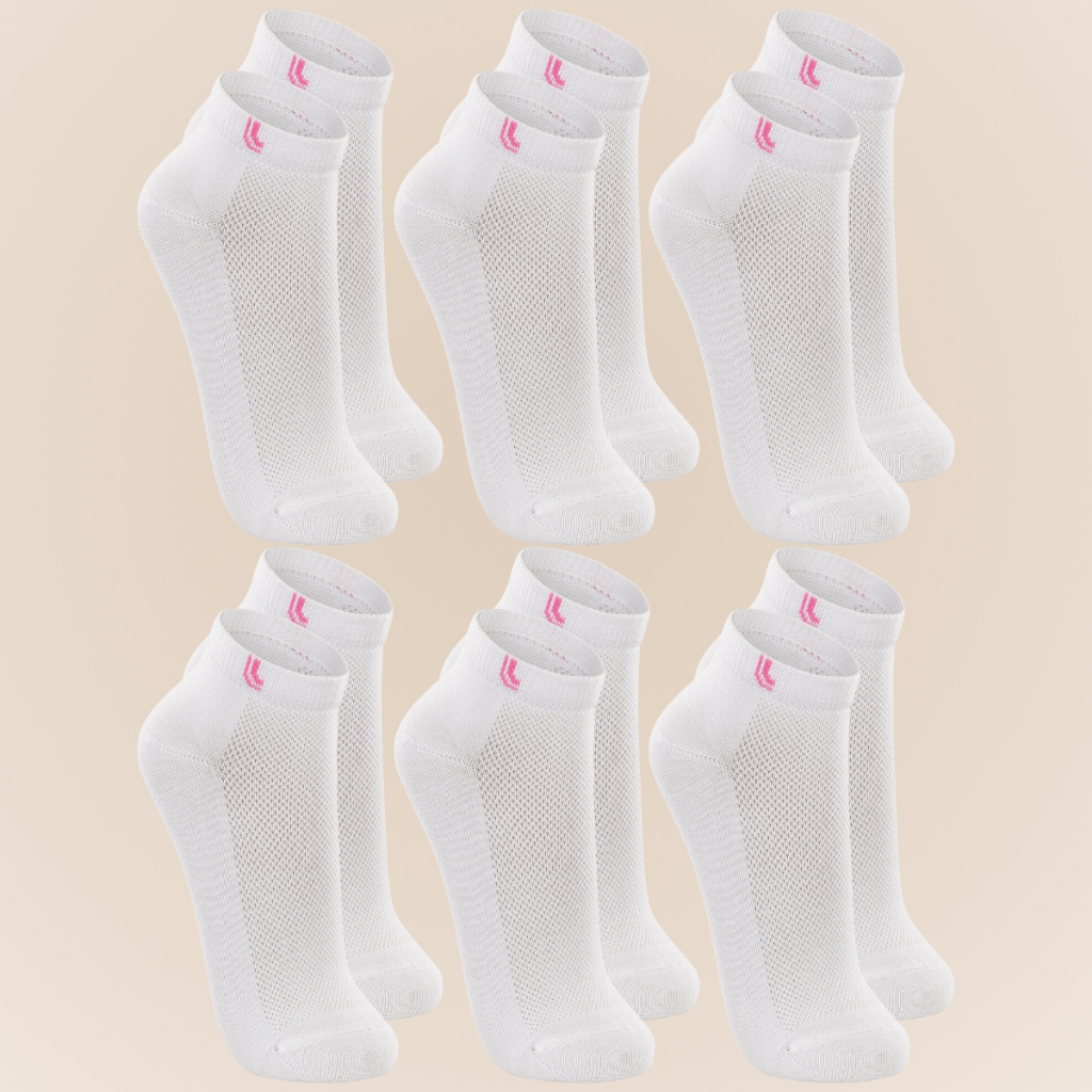Kit 6 Pares De Meia Cano Curto Original Lupo Esportiva Feminina - Women Clothes