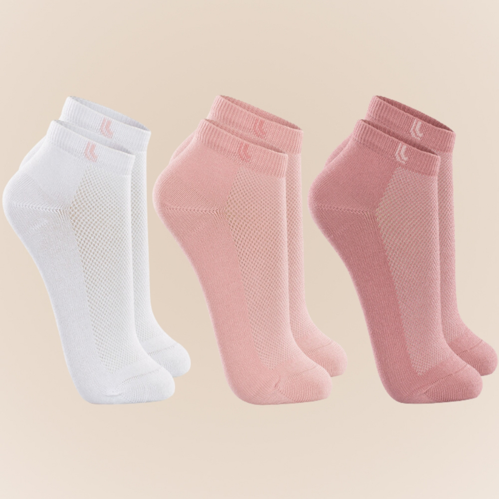 Kit De 3 Pares De Meias Originais Lupo Sport Feminino Cano Curto Em Algodão