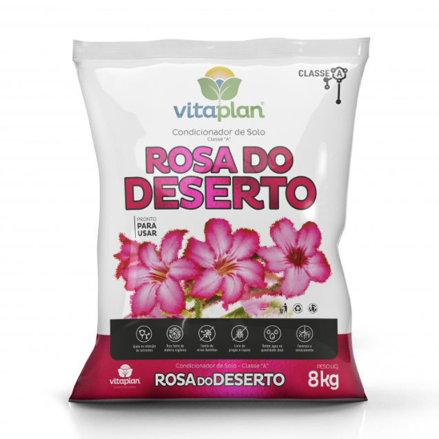 8kg Substrato para Rosa do Deserto Pronto para Uso Jardim Plantas