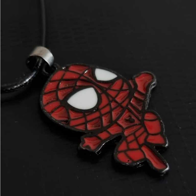 Colar Cordão Homem Aranha Vermelho Cordão com Ajuste