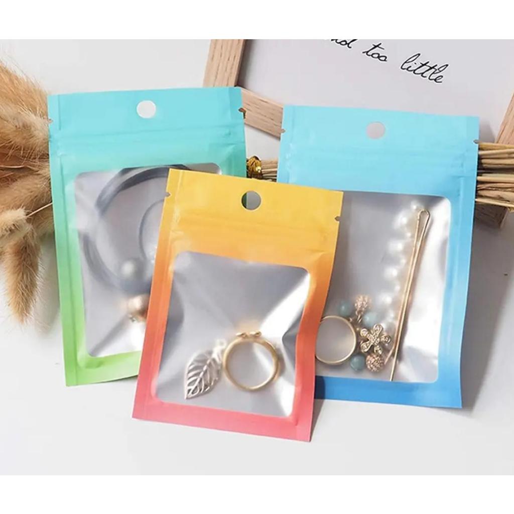 SACOS COLORIDOS/FOSCOS PARA ACESSÓRIOS, COM FECHO ZIP LOCK. 50 UNIDADES. em Oferta na Shopee