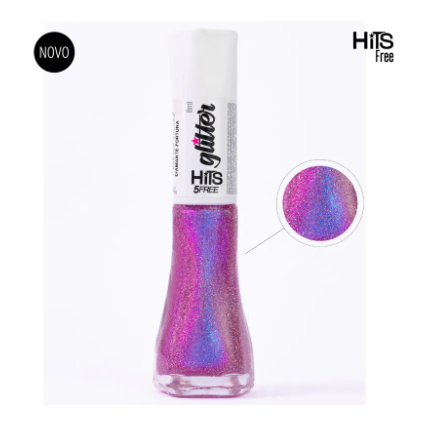 Esmalte Glitter Hits Diamante Fortuna 5 FREE 8 ml