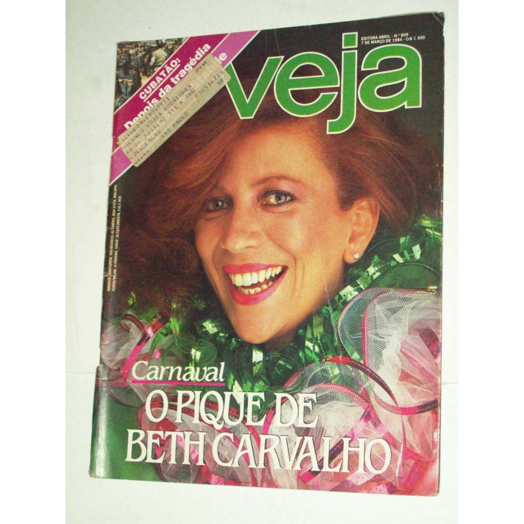Revista de época Veja Beth Carvalho