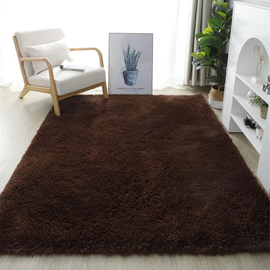Tapete Sala 1,00 X 1,50 Peludo Shaggy Macio Quarto Felpudo