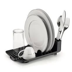 Escorredor De Louça Compacto 4 Pratos Talheres Copos Premium com Bica de Agua