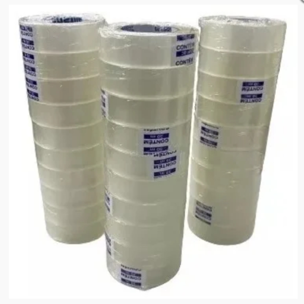 Kit Caixa com 64 Fitas Adesiva 18mm X 50 Metros Transparente Durex em Oferta na Shopee