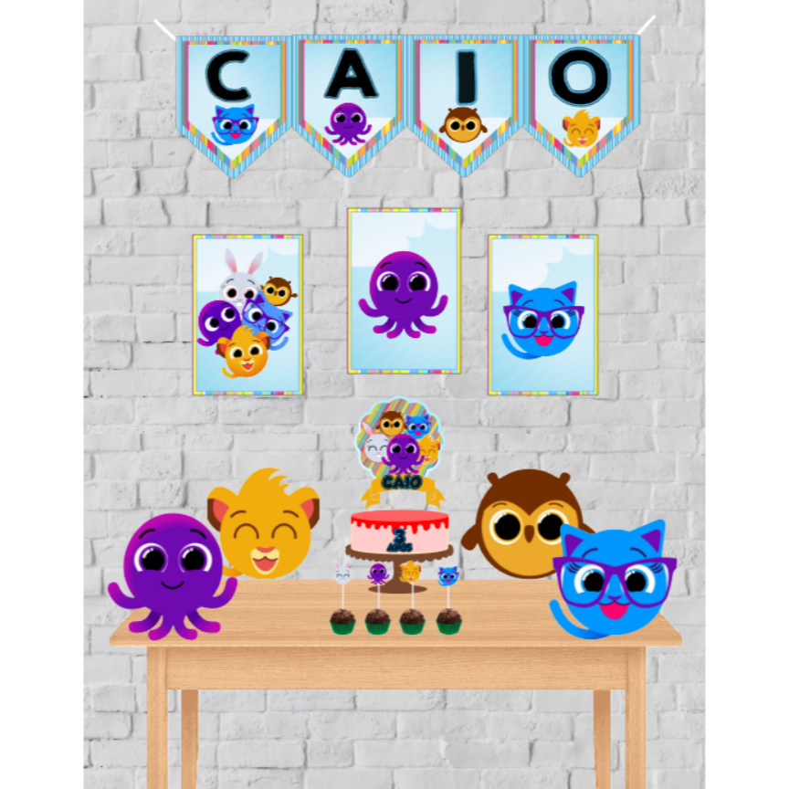 Kit Festa Bolofofo | Personalizados | Lembrancinhas | Festa infantil | Aniversário | Kit Só um Bolinho