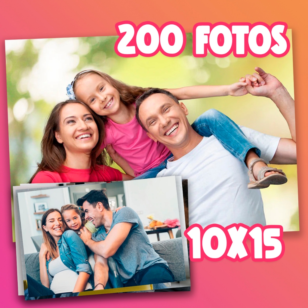 Revelação Profissional Luxo Tamanho 10x15 200 Fotos Papel FujiFilm Qualidade Premium em Oferta na Shopee