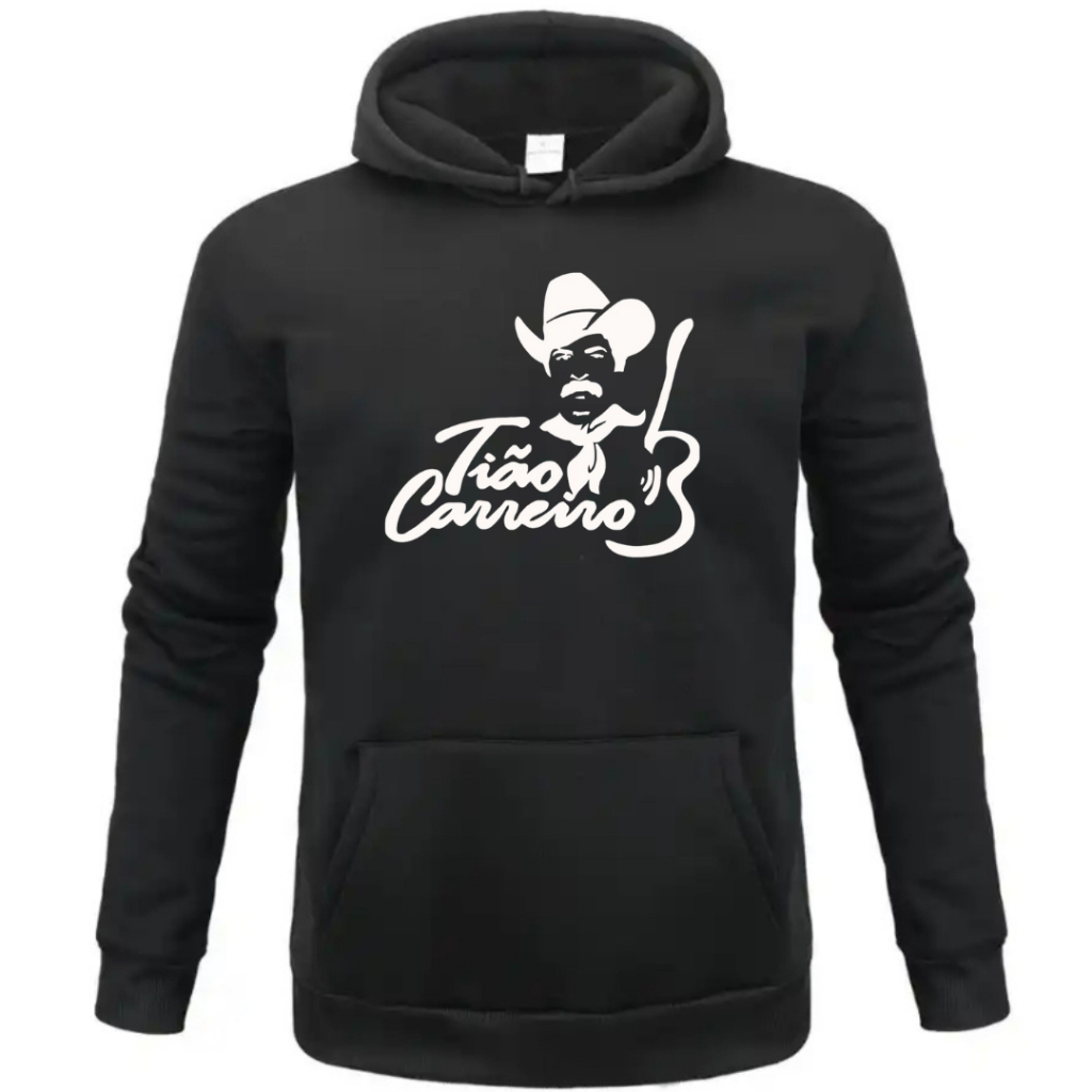 Moletom masculino canguru estampado agro pecuaria tião carreiro
