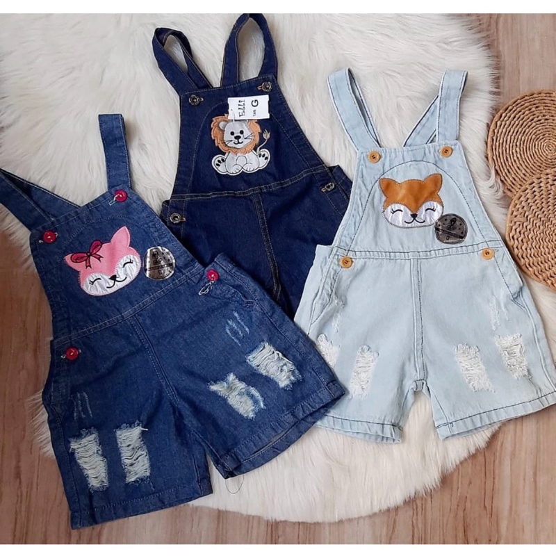Vestido ou Jardineira Jeans INFANTIL (0 a 5 anos) (masc e fem) Só Hoje!!!