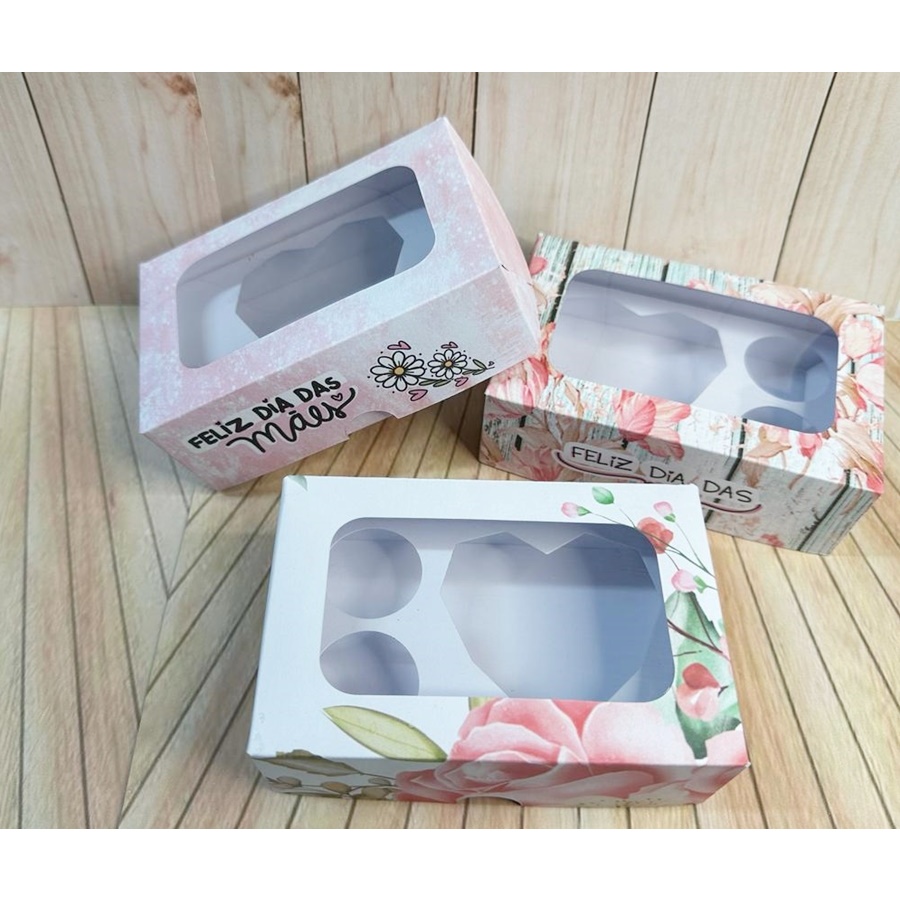 10 Caixas para Mini Coração lapidado 65g Lembrança Dia das Mães em Oferta na Shopee