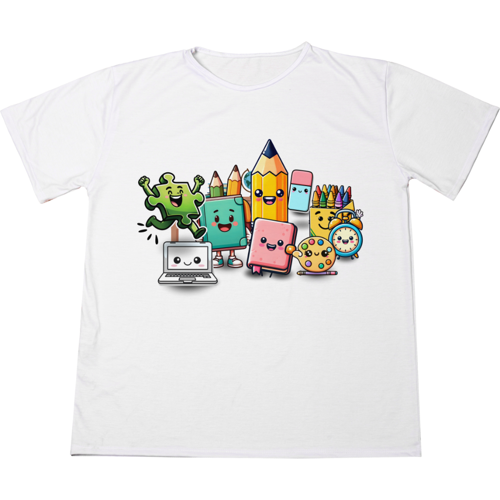 Blusa Camisa Personalizada Autismo Escola Estampada Adulto Infantil  Plus Size Ótimo Acabamento E Durabilidade Anti-pilling 100% Poliéster Promoção