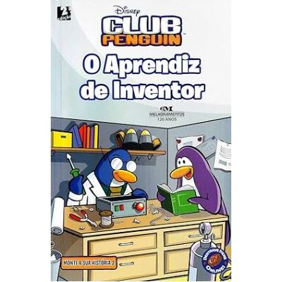 (Veja o vídeo) - Livros USADOS: O Aprendiz de Inventor – Club Penguin [Disney]