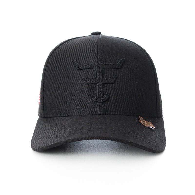 Boné Texas Farm Preto Original Moda Country Agro