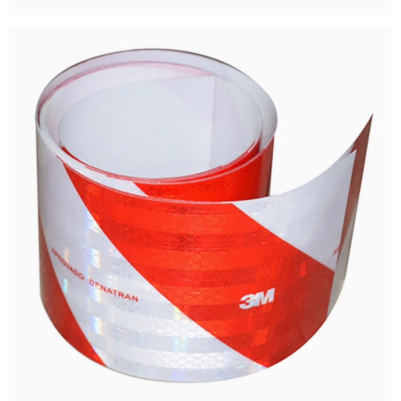 kit 5 faixas refletivas 3m para  choque caminhão 2,40m x 10cm Original faixa refletiva do parachoque