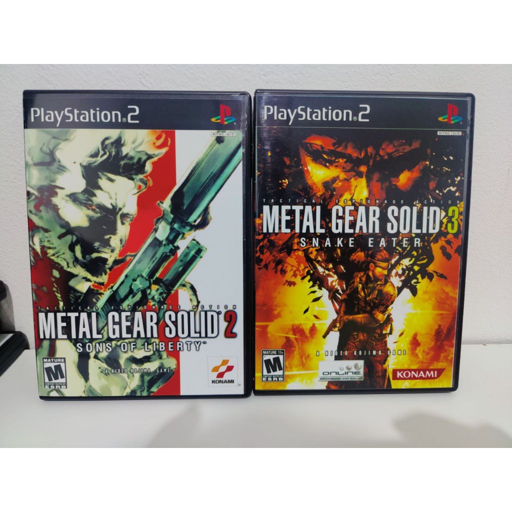 Kit Metal Gear 2 e 3 - PS2