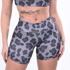 Short de Academia Feminino Estampado