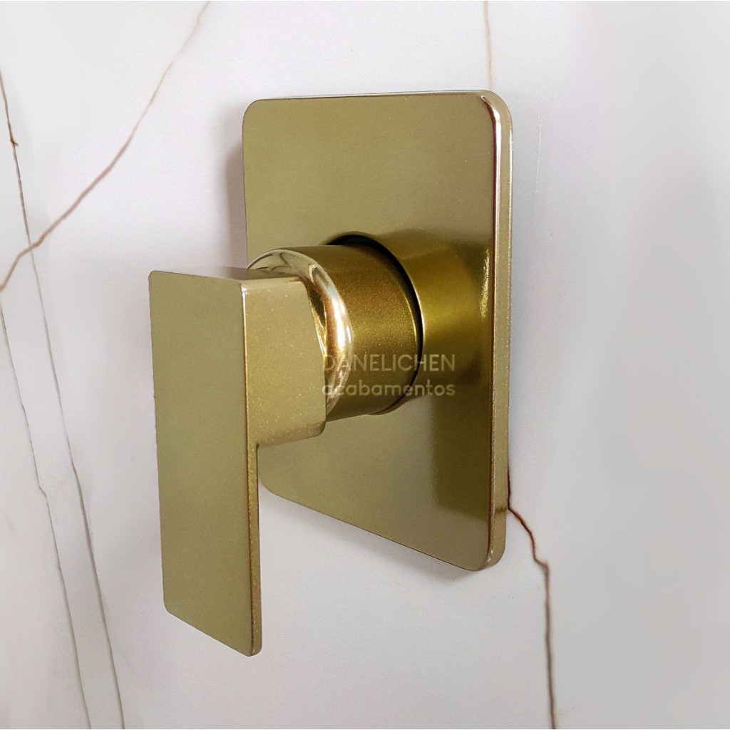 Acabamento Para Registro Monocomando Dourado Docol Deca Metal Cromado 3/4 ou 1/2