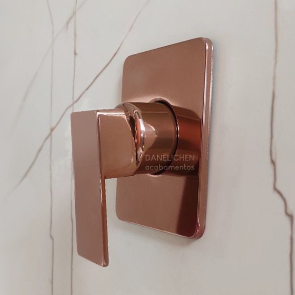 Acabamento Para Registro Monocomando Rose Gold Docol Deca Metal Cromado 3/4 ou 1/2