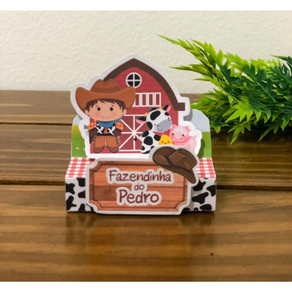 Porta Bis Duplo FAZENDINHA – lembrancinhas personalizadas – papelaria personalizadas - vários temas