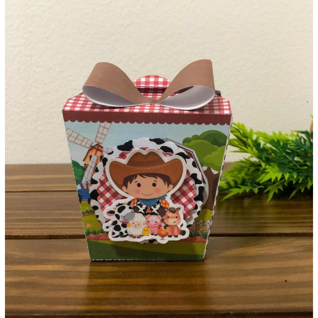 Caixa Sushi FAZENDINHA – lembrancinhas personalizadas - caixinhas personalizadas - vários temas