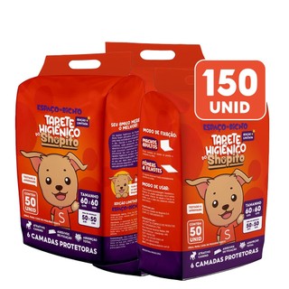 Tapete Higiênico Espaço De Bicho Shopito Oficial 150 Unidades Envio Imediato em Oferta na Shopee
