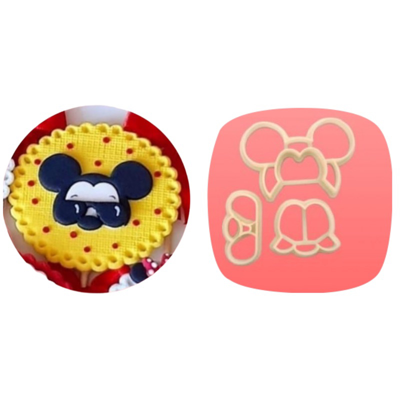 Cortador Turma do Mickey - Mickey de Oculos 6cm