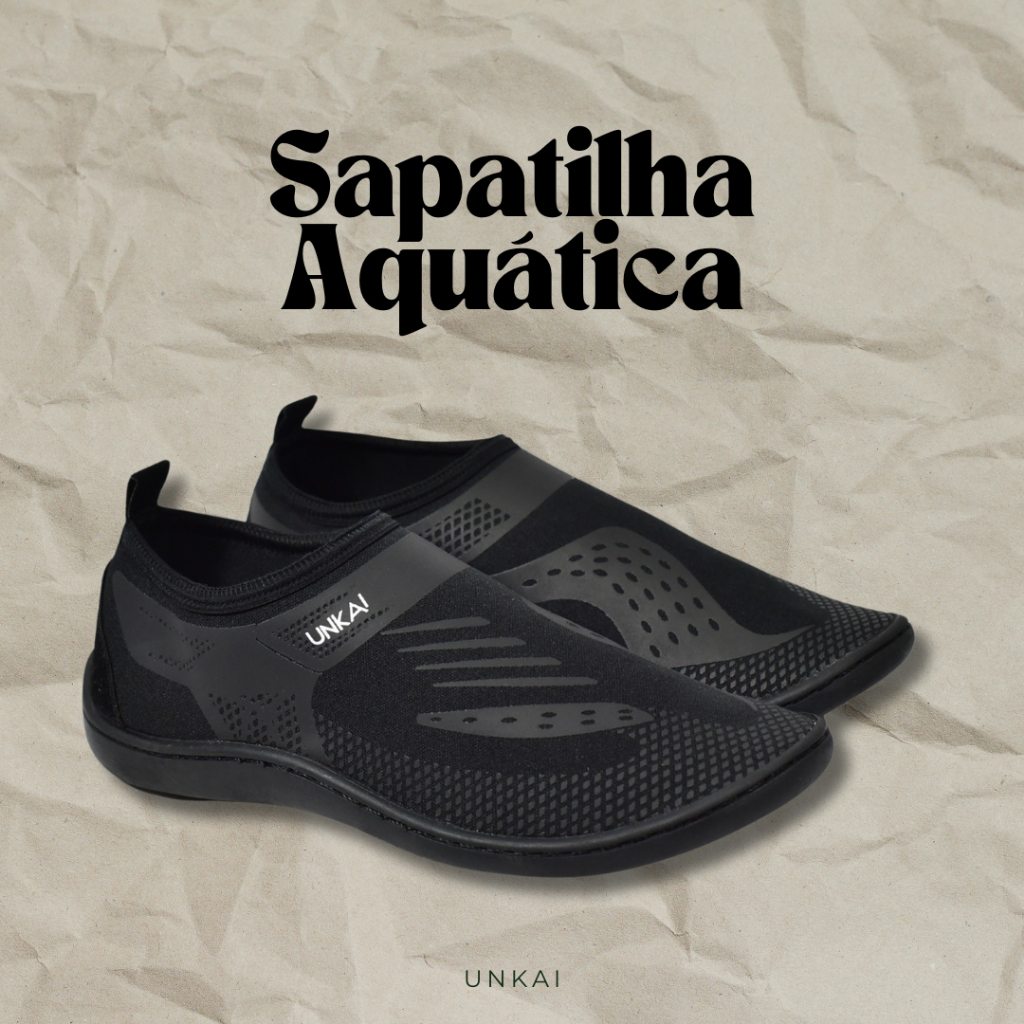 Sapatilha Aquática Neoprene - Resistente à Água, Solado Borracha Pesca  Caiaque Jetski Academia