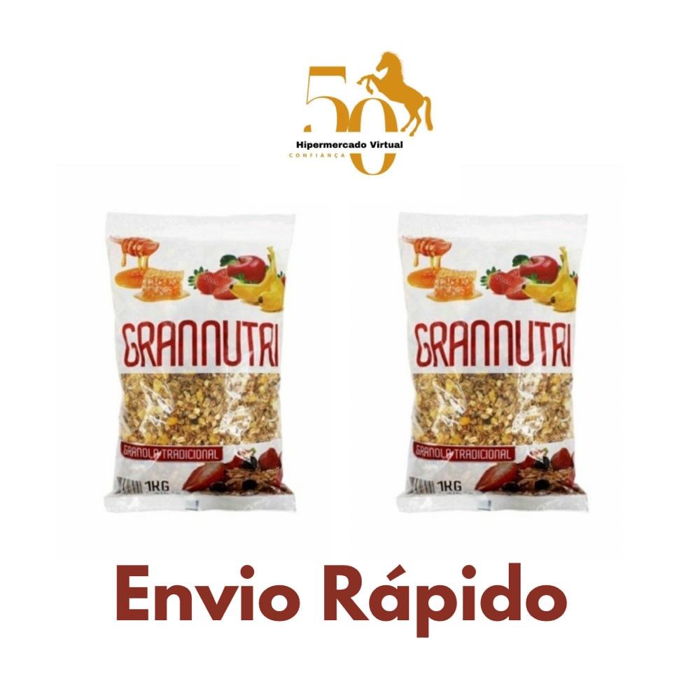 Granola Tradicional kit 2 Pacotes de 1kg em cada