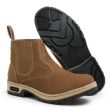 Botina Agro de Segurança Em couro Botina da roça botina de Cowboy e Rodeio em Oferta na Shopee