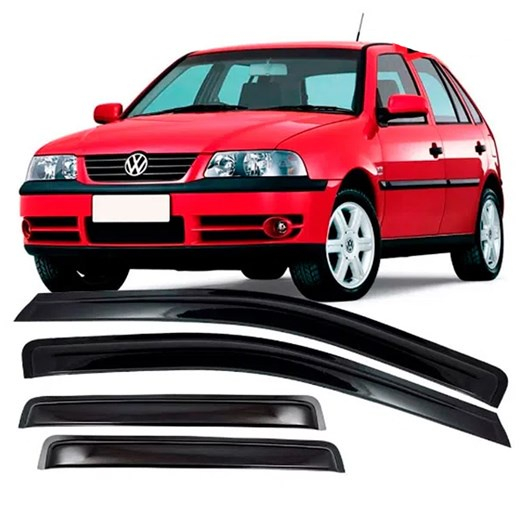 Calha De Chuva Defletor Vw Gol E Parati G2 G3 G4 - 4 Portas 96 À 2014 em Oferta na Shopee