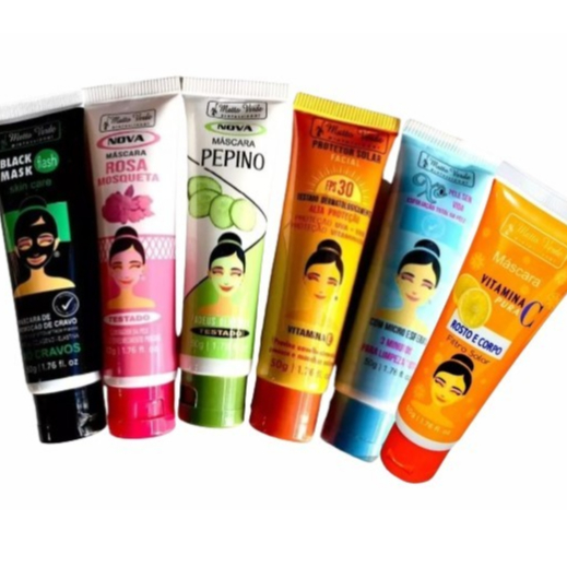 Kit Com 3 Máscaras Faciais Para Limpeza De Pele Matto Verde