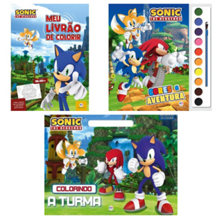 Kit Livros Infantil Sonic de Colorir em Oferta na Shopee
