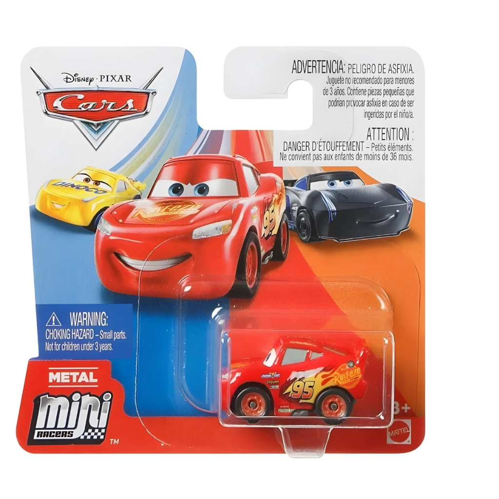 Mini Carros Personagem Filme Cars Disney Pixar Mcqueen Mattel Mini Racers Metal Die cast Brinquedo Cruz Ramirez Dinoco Jackson Storm Tom Mate Relâmpago mcqueen Mini carrinho de ferro