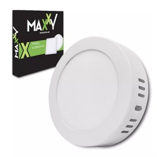 Painel Plafon Redondo Sobrepor  6W Branco Frio Bivolt Luminária de teto ALUMÍNIO E POLICARBONATO em Oferta na Shopee