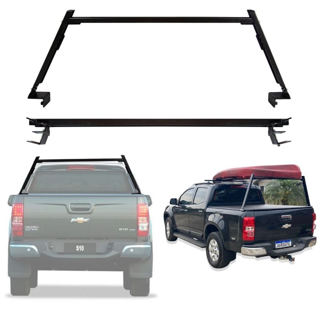 Rack Goleira De Caçamba Rack De Teto Chevrolet S10 2012 A 24