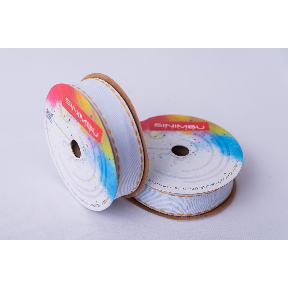 Fita Jeans Sinimbu Pespontado Mostarda rolo10M N5(22mm) - Ref: 1785/22