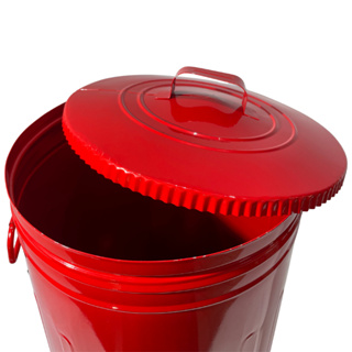 Lixeira 50 Litros 61 Cm De Altura Estilo Americana Aço Galvanizado Com Alças e Tampa Cores Variadas Cozinha Área Externa em Oferta na Shopee