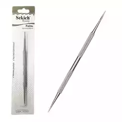Palito Inox Manicure Esterilizável Duas Pontas Fina Sekich