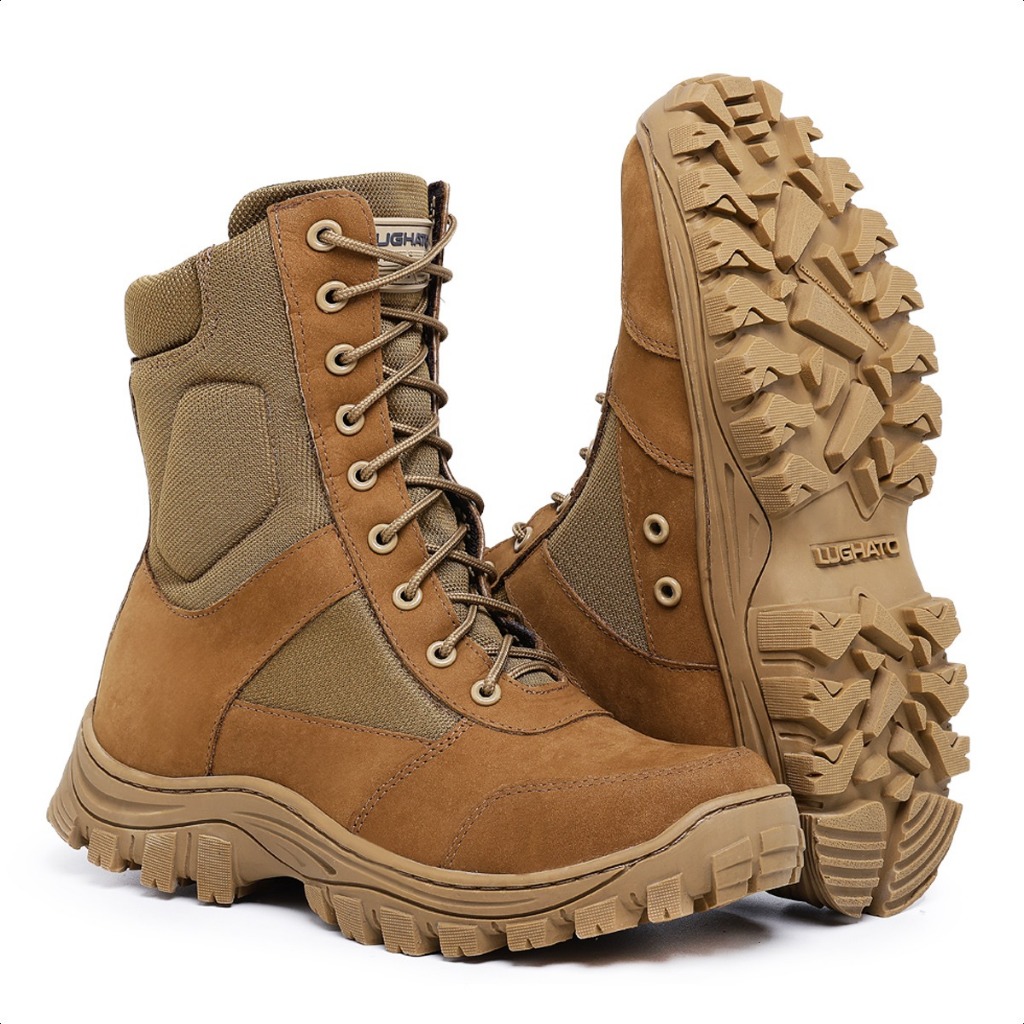 Coturno Exercito Brasileiro Coyote Atacama Couro hidrofugado LUGHATO